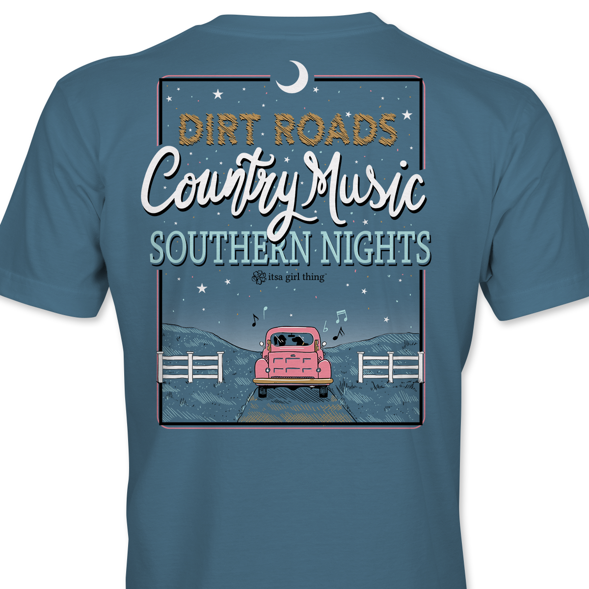 Dirt Roads- Country Music Southern T-Shirt