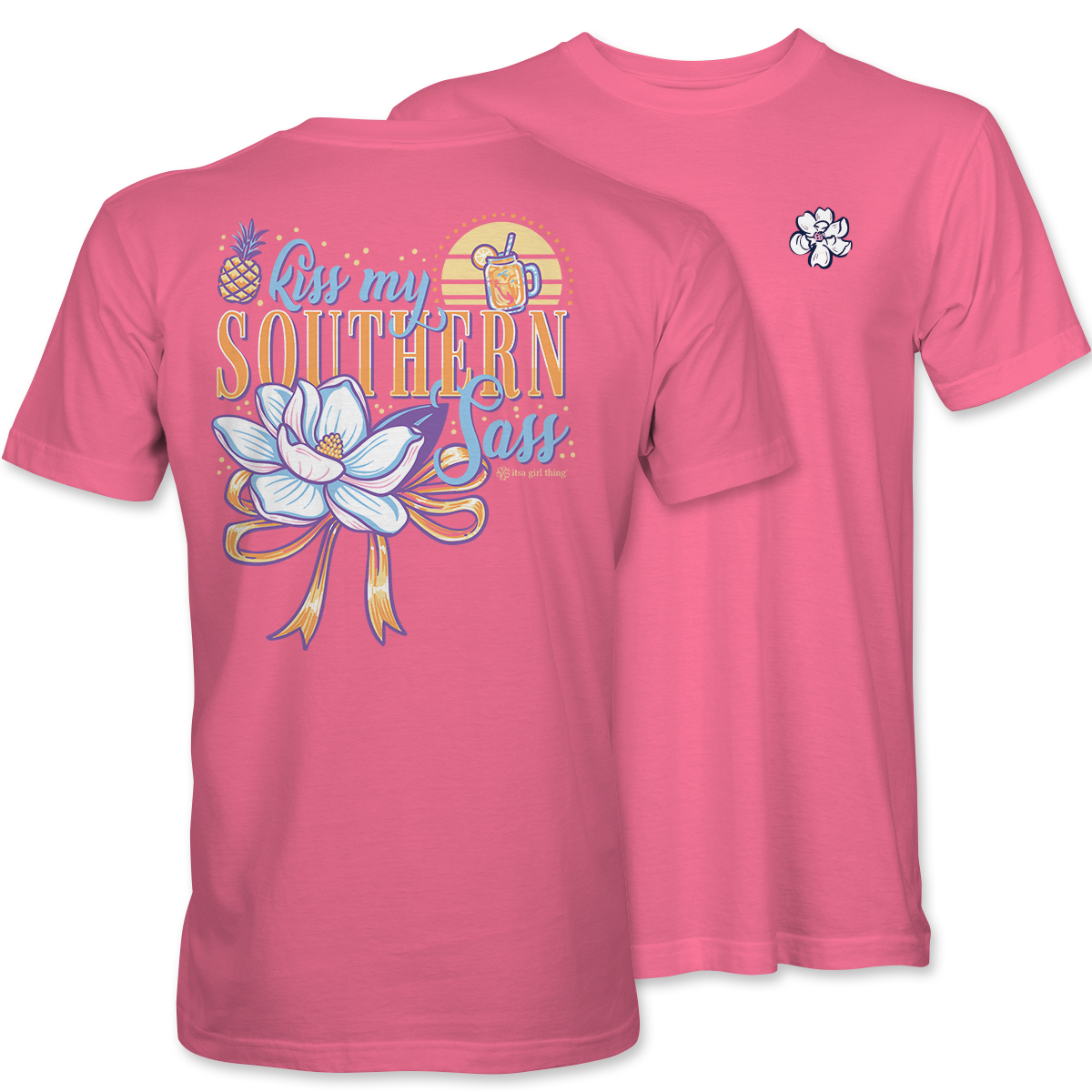 Itsa Girl Thing — Kiss My Southern Sass Magnolia Women's Short