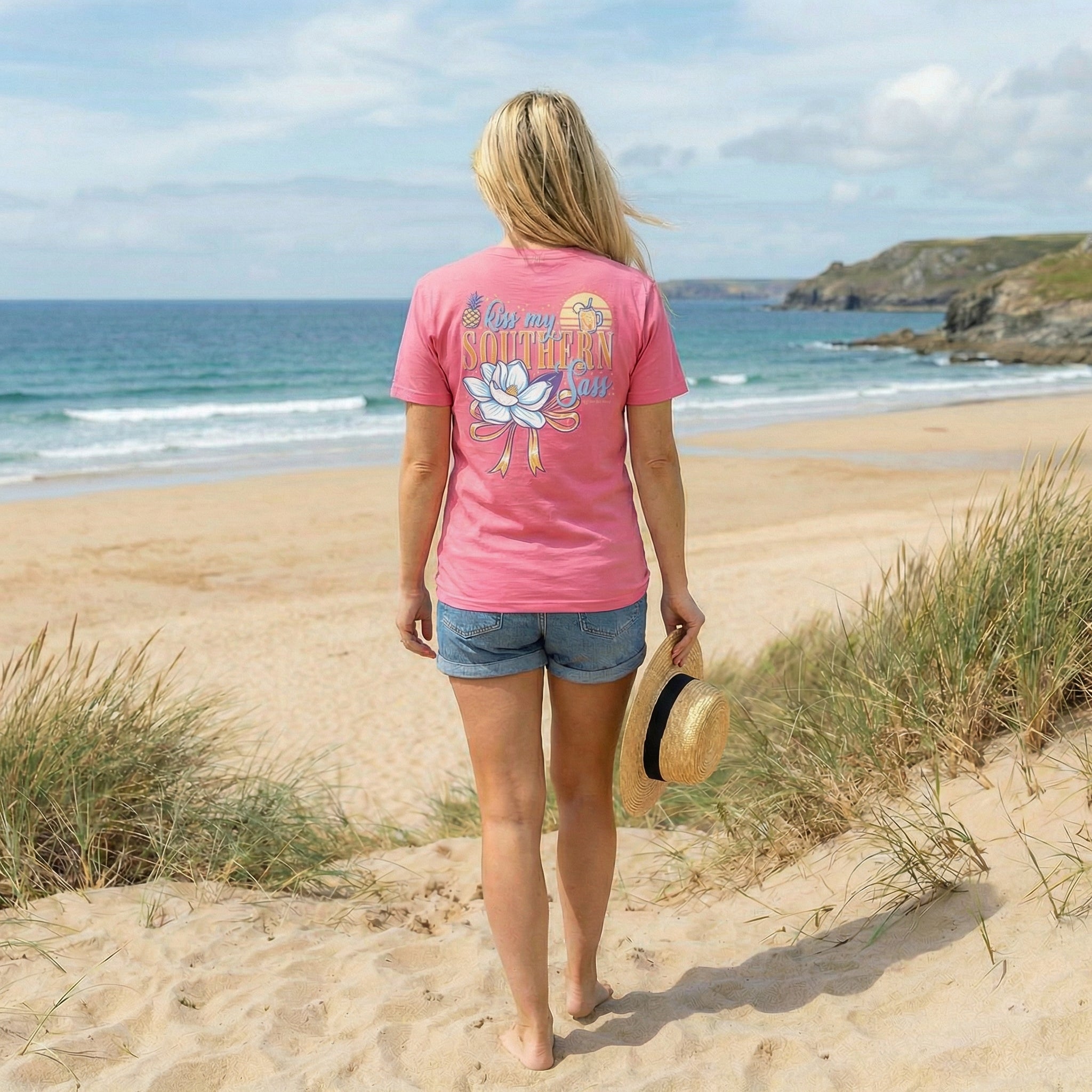 Itsa Girl Thing — Kiss My Southern Sass Magnolia Women's Short