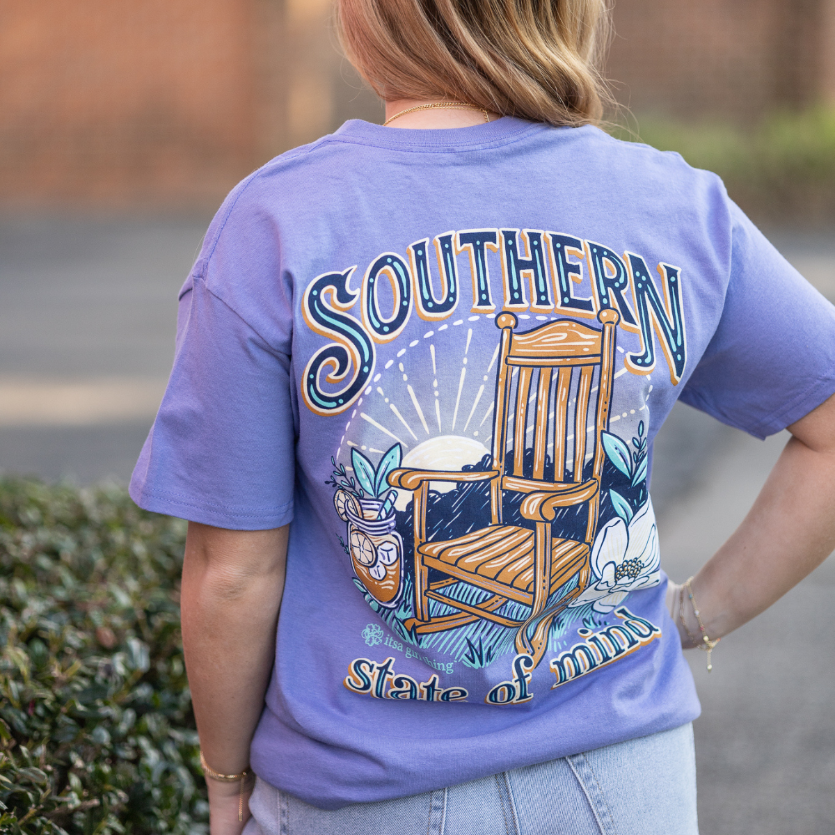 Southern State of Mind- Rocking Chair T-Shirt