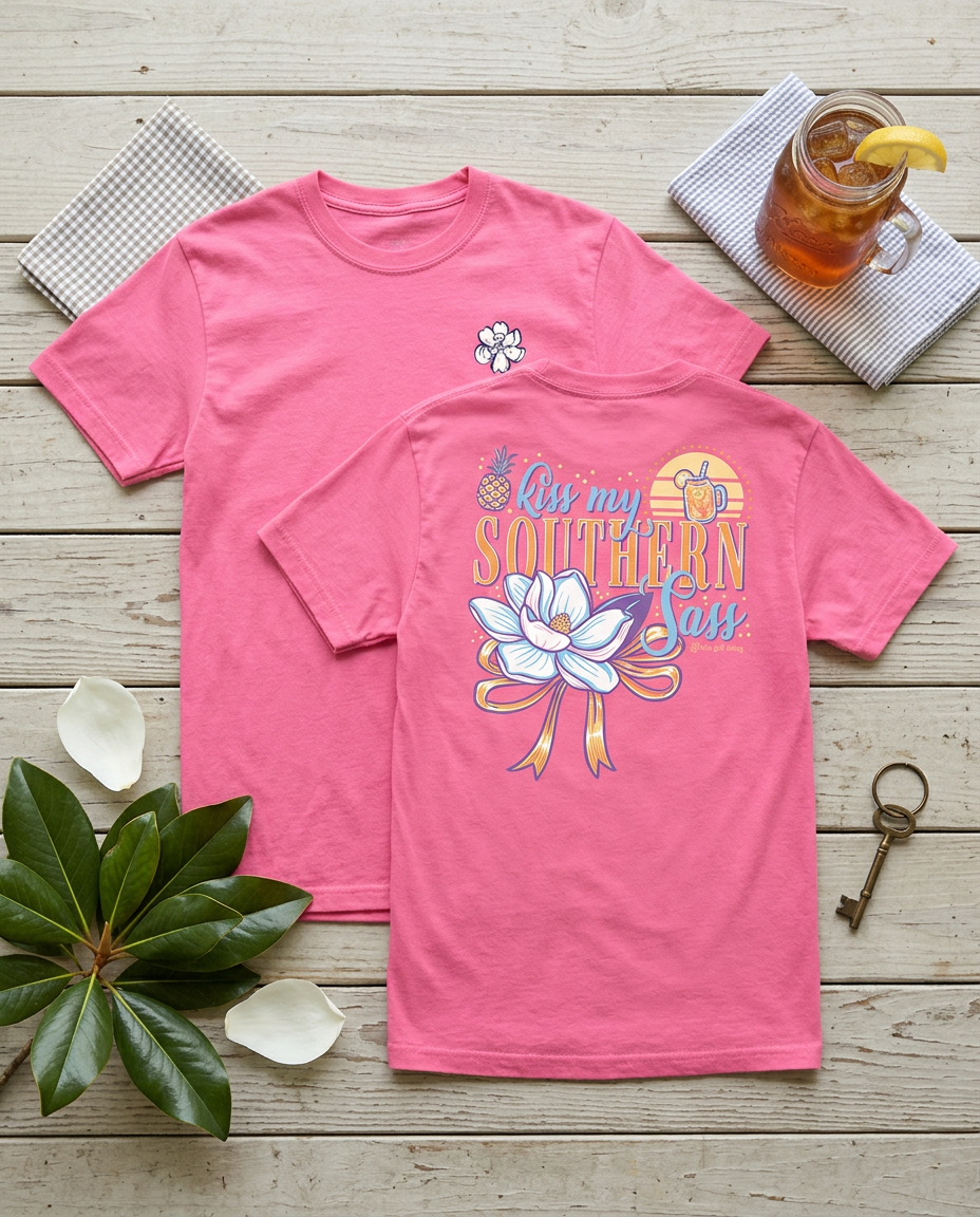 Itsa Girl Thing — Kiss My Southern Sass Magnolia Women's Short