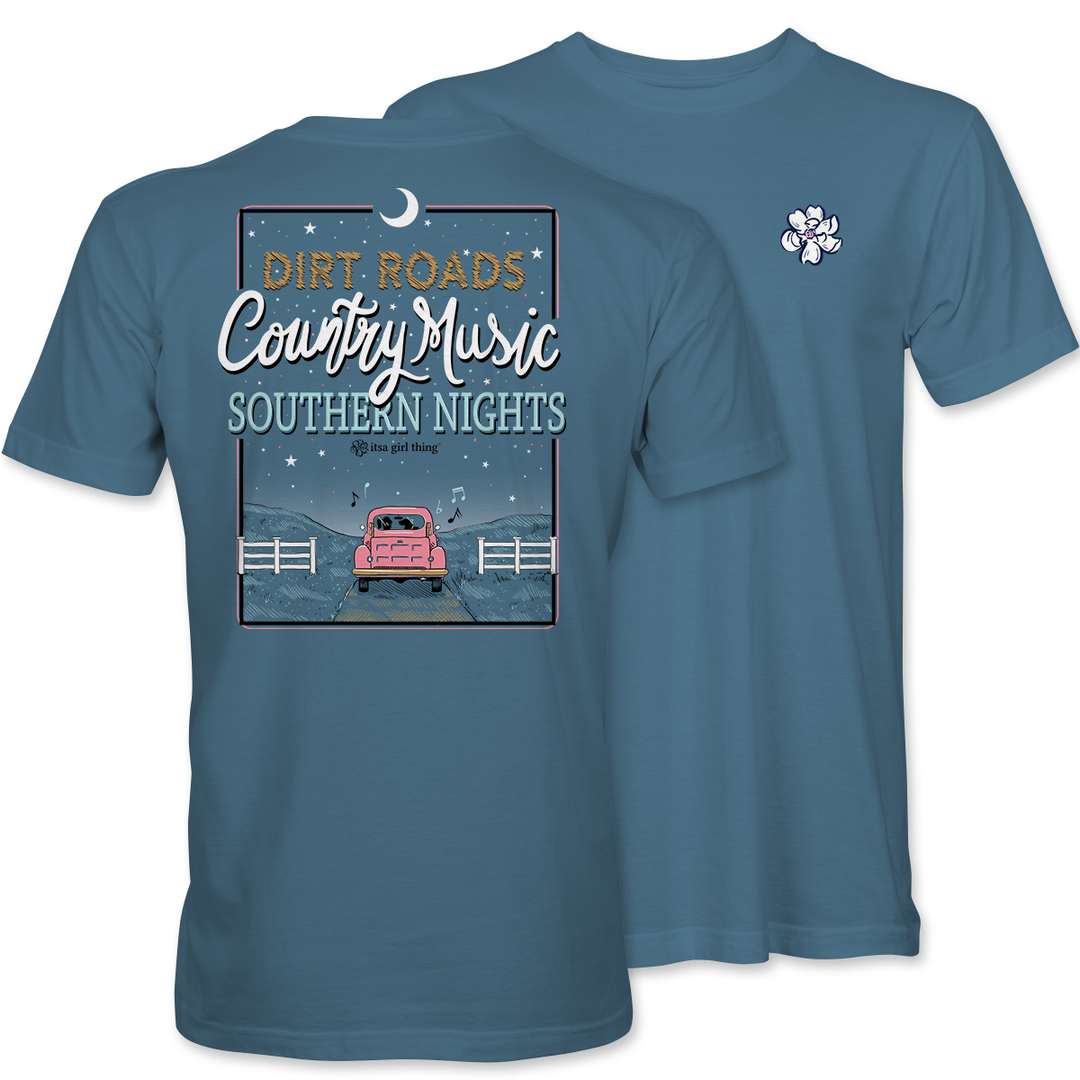 Dirt Roads- Country Music Southern T-Shirt